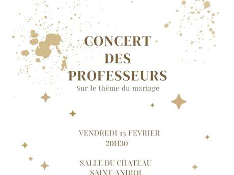 Concert des professeurs de l'école de musique