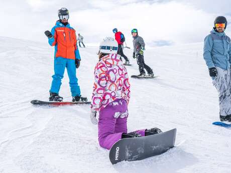 Cours de snowboard collectifs enfant
