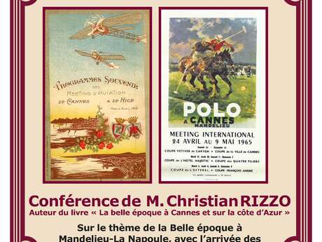 Conférence « De la Belle époque à aujourd’hui »