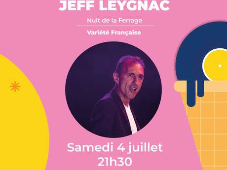 Concert : Jeff Leygnac - Variété française | Les Estivales de Nans