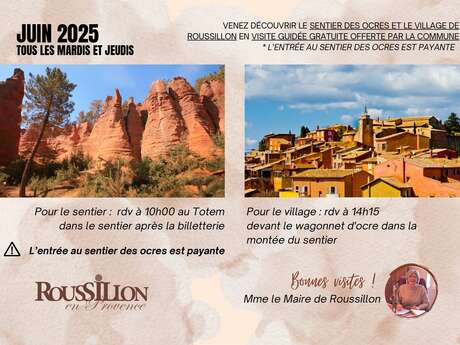 Visite guidée du village de Roussillon