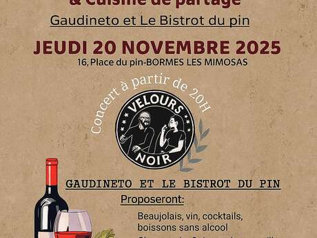 Soirée Beaujolais et cuisine de partage