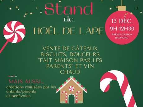 Stand de Noël de l'APE à Beaumont de Pertuis