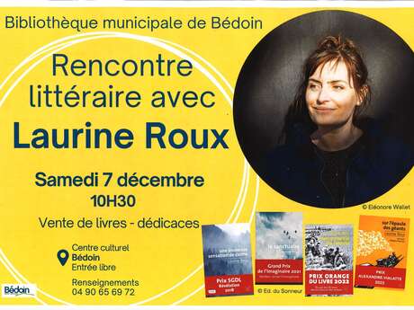 Rencontre littéraire avec Laurine Roux