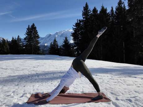 Cours de Yoga sur neige
