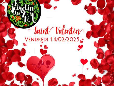 Menu spécial Saint-Valentin au Jardin des 4M