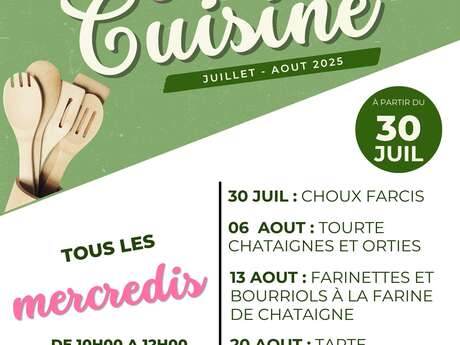 Ateliers de cuisine à la Maison de la Châtaigne