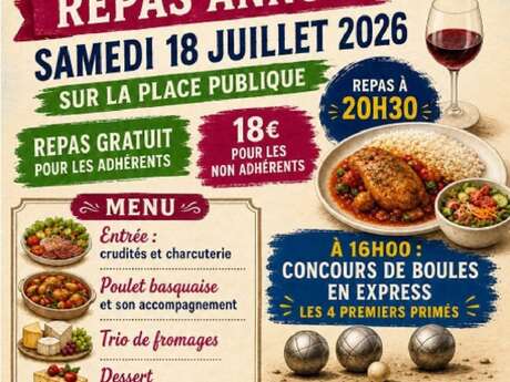 Concours de boules, Repas & Bal dansant