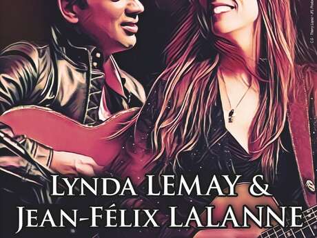 Lynda Lemay et Jean-Félix Lalanne autour de leurs guitares