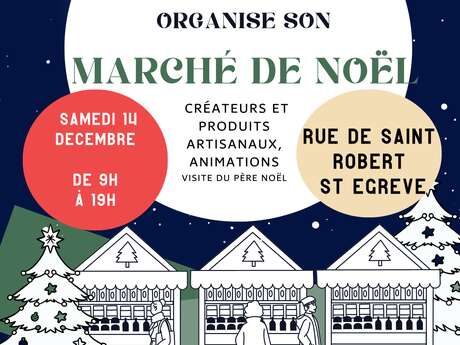 Marché de Noël organisé par l'association Coeur de Saint-Robert