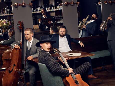 Festival des Concerts de Vollore – Djamal B, chant & guitare solo et son Quintet - Jazz Swing