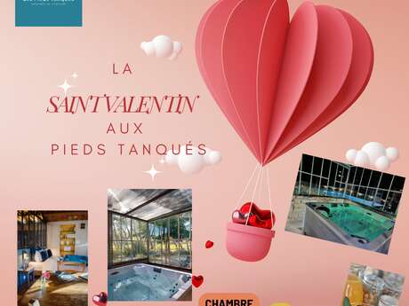 Valentinstagsangebot im Gästezimmer Les Pieds Tanqués