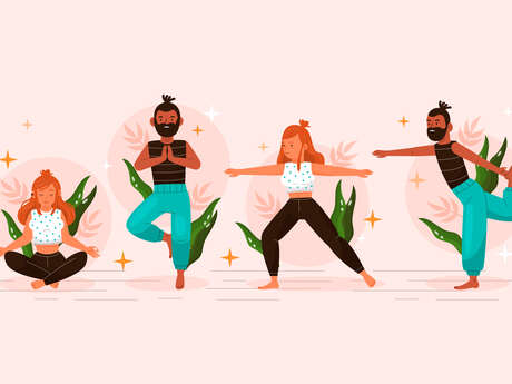 Yoga-Workshop auf Stühlen mit Yoga Bulle