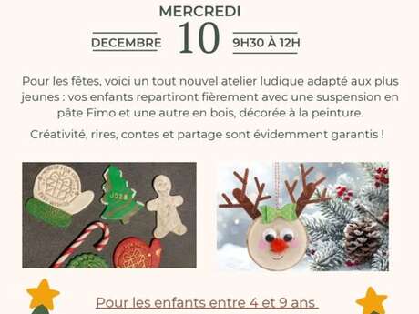 Atelier pour les enfants : Spécial suspensions de Noël