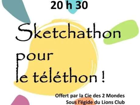 Sketchathon - Telethon - Théâtre des 2 Mondes