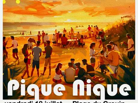 Picnic y concierto en la playa de Grouin