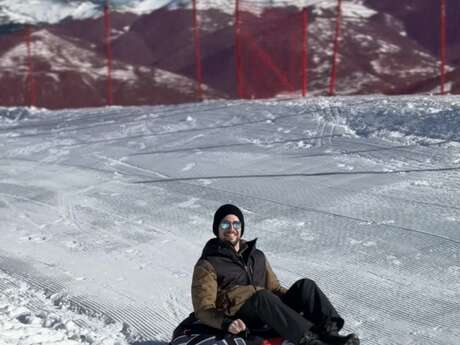 Snow tubing at Ax 3 Domaines resort