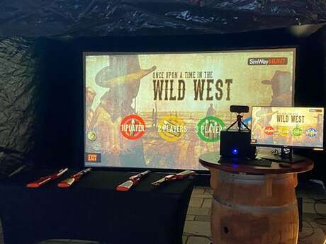 Le Noël Gourmand: Stand de tir laser Western