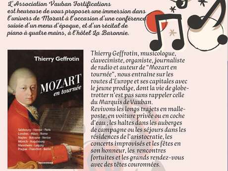 De Vauban à Mozart : Soirée Musicale, Littéraire et Gastronomique