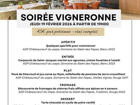 Soirée vigneronne