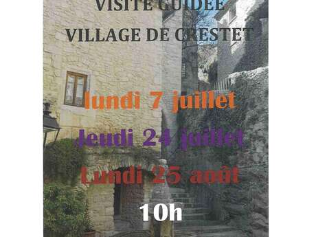Visite guidée du village de Crestet avec Mélanie Bienfait Pas d'Histoires