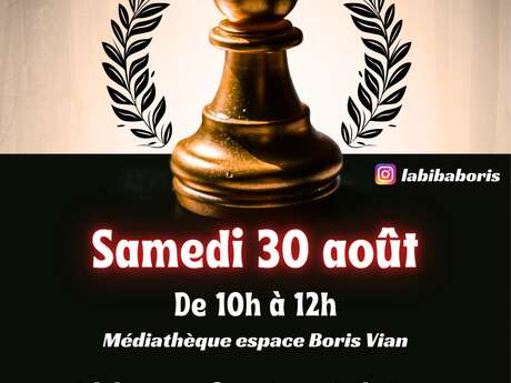 Séance d'échecs avec  l'association échiquier montluçonnais