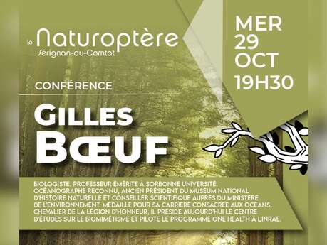 Conference 'L'humain dans le vivant' at Naturoptère