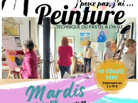 Atelier du Printemps: Stage Découverte de la Technique du Pastel à l'huile dans un atelier d'artiste