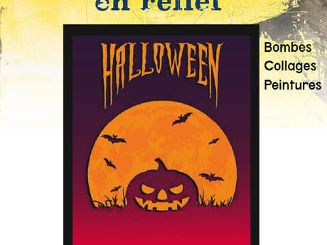 Atelier "créer une affiche en relief - Halloween"