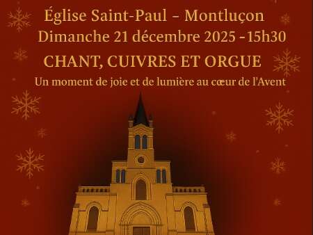 Concert de Noël : chant, cuivre et orgue