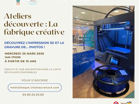 Ateliers découverte : La fabrique créative