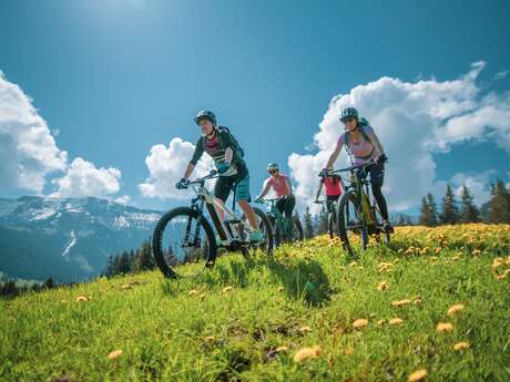 Rando VTT électrique Face au  Mont Blanc