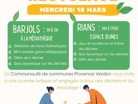 Mini escape game, quizz, ateliers : Journée mondiale du recyclage
