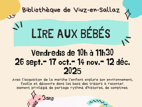 Lire aux bébés 18 mois - 3 ans à Viuz
