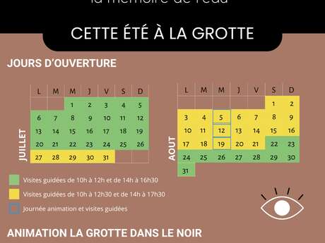 La grotte dans le noir