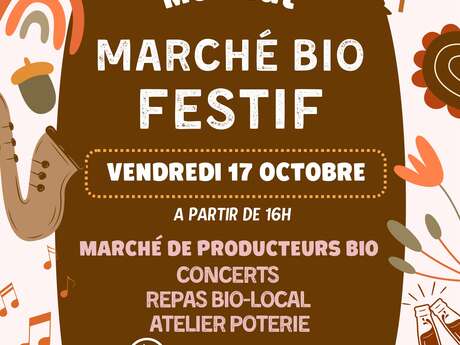 Marché bio festif