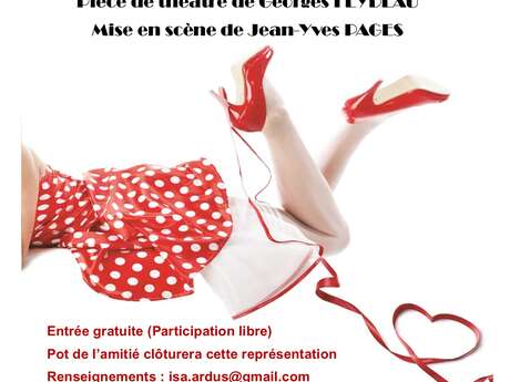 Théâtre -  "Un fil à la patte" à Lamothe Capdeville