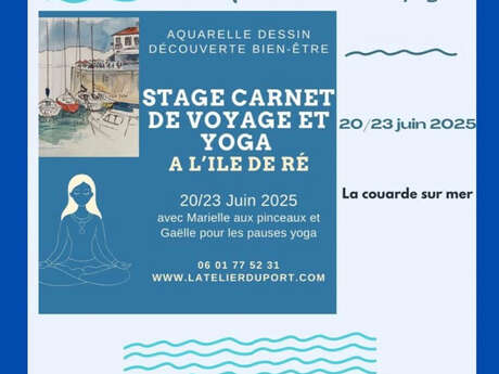 Stage d'aquarelle et yoga
