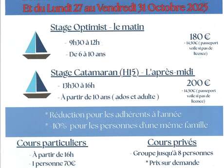 Stages de voile/catamaran - Centre nautique de Saint-Mandrier