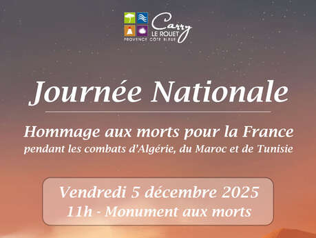 Journée nationale d'hommage aux Morts pour la France pendant la guerre d'Algérie et les combats du Maroc et de la Tunisie