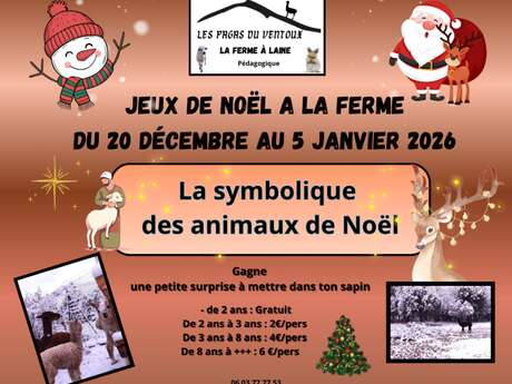 Christmas games at "Les Pagas du Ventoux" farm