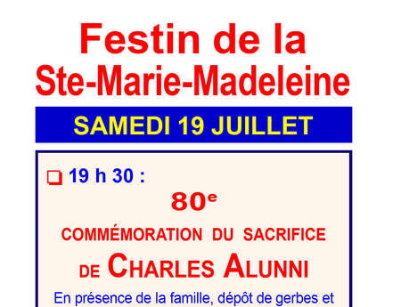 Festin de la Ste-Marie-Madeleine