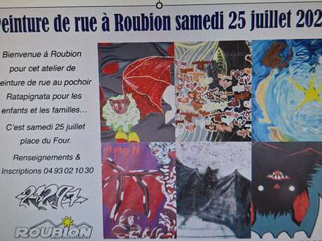 PEINTURE DE RUE A ROUBION