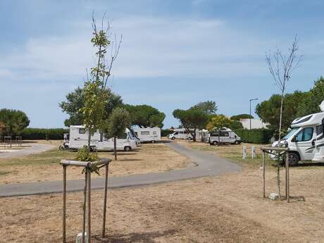 Parking area for motorhomes Parking area for motorhomes
