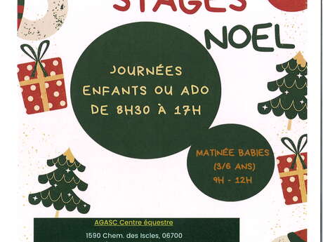 Centre équestre - animations vacances de Noël 2025