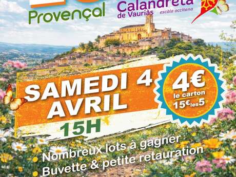 Loto Provençal Calandreta de Vaurias