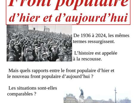 Conferenza "Front populaire d'hier et d'aujourd'hui’", giornalista