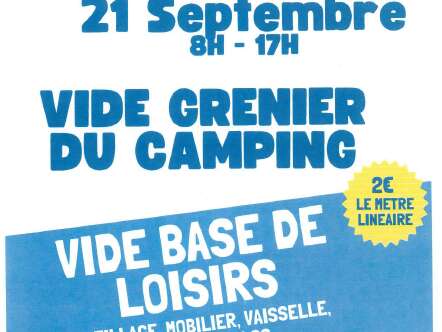 Grand vide grenier du camping