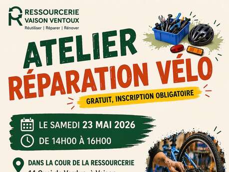 Atelier réparation vélo à la Ressourcerie