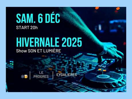 Winter evening at Le Progrès restaurant